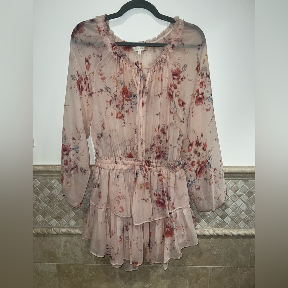 Love Shack Fancy silk dress.